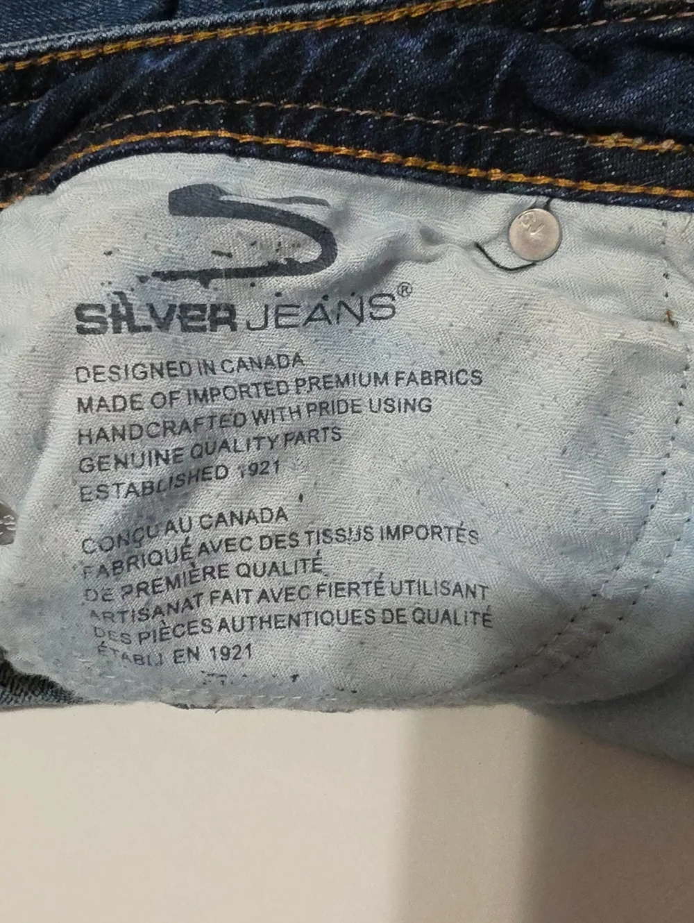Silver Jeans Dark Blue Denim Jean Shorts